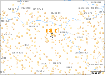 map of Kalići