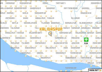 map of Kālidāspur