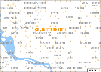 map of Kalīd at Taḩtānī