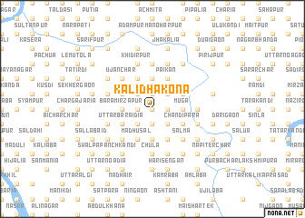 map of Kālidhakona