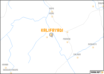 map of Kalifayadi