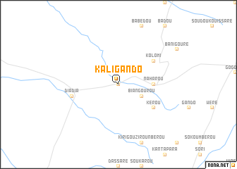 map of Kali Gando