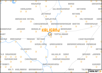 map of Kālīganj