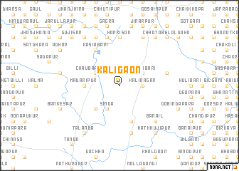 map of Kāligaon