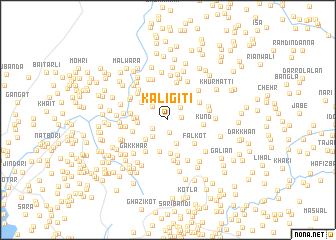 map of Kālīgīti
