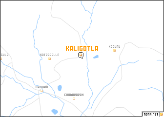 map of Kaligotla