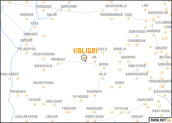 map of Kaligri