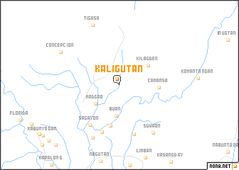 map of Kaligutan