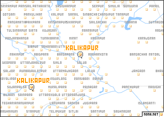 map of Kālikāpur