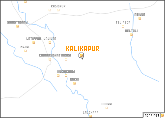 map of Kālikāpur