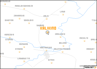 map of Kalikino