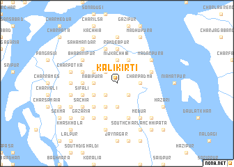 map of Kālikirti