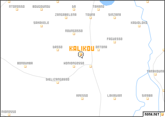 map of Kalikou