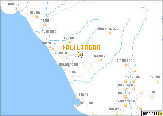 map of Kalilangan