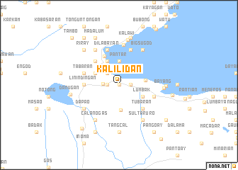 map of Kalilidan