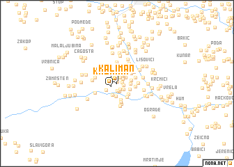map of Kaliman