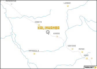 map of Kali-Mwamba
