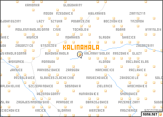 map of Kalina Mała