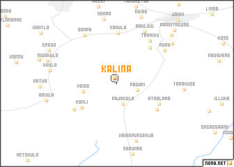 map of Kalina