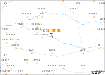 map of Kalindou