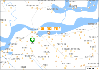 map of Kalinguène