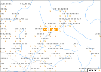 map of Kalingu