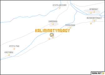 map of Kalinin Atyndagy