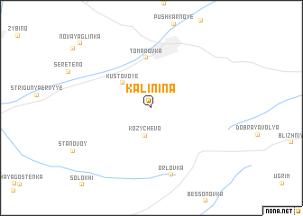 map of Kalinina