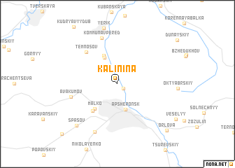 map of Kalinina