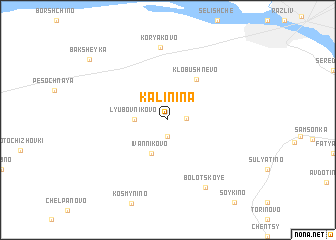 map of Kalinina