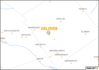 map of Kalinina