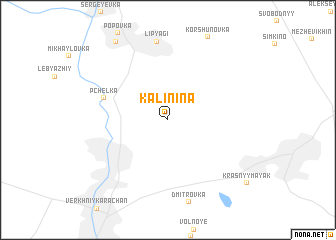 map of Kalinina