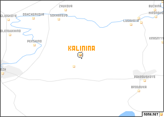 map of Kalinina