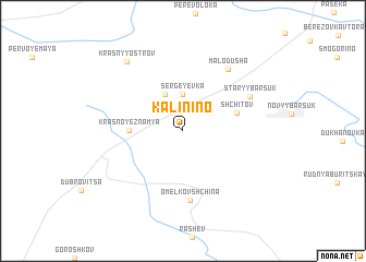 map of Kalinino