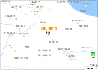 map of Kalinino