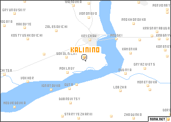 map of Kalinino