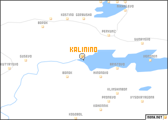map of Kalinino