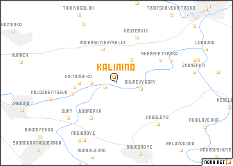 map of Kalinino