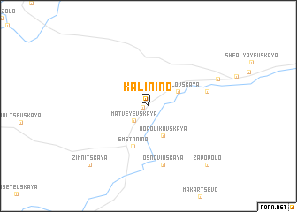 map of Kalinino
