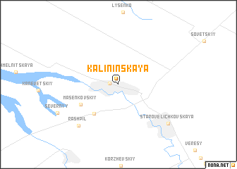 map of Kalininskaya