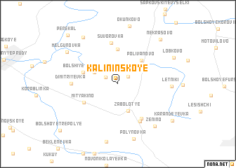 map of Kalininskoye