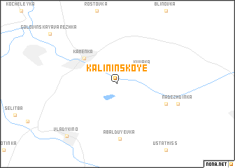map of Kalininskoye