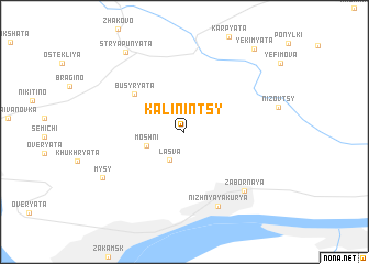 map of Kalinintsy