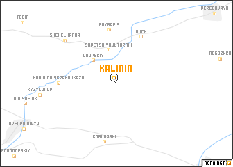 map of (( Kalinin ))