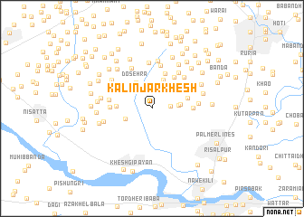 map of Kālinjar Khesh