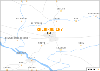 map of Kalinkavichy