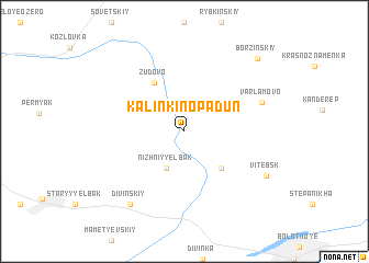 map of Kalinkino Padun