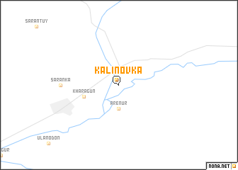 map of Kalinovka