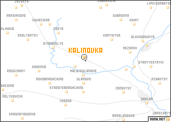 map of Kalinovka