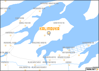 map of Kalinovka